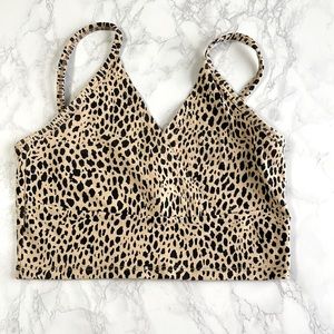 Cheetah print crop top